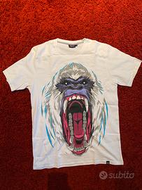 T-shirt Dolly Noire bianca grafica"Gorilla Tank”-M