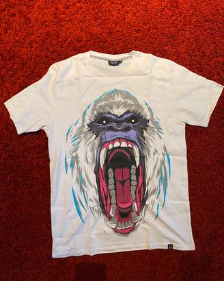 T-shirt Dolly Noire bianca grafica"Gorilla Tank”-M