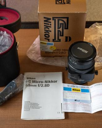 Nikon PC Micro NIKKOR 85mm f/2.8 D Tilt Shift Lens