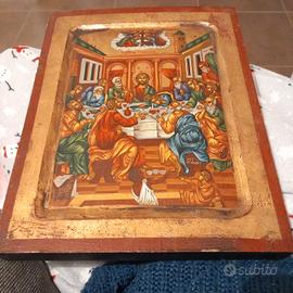 icona dipinta a mano proveniente dal monte Athos