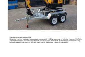 Miniescavatore e Rimorchio
