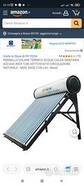 Pannello fp tech solare termico 100 litri