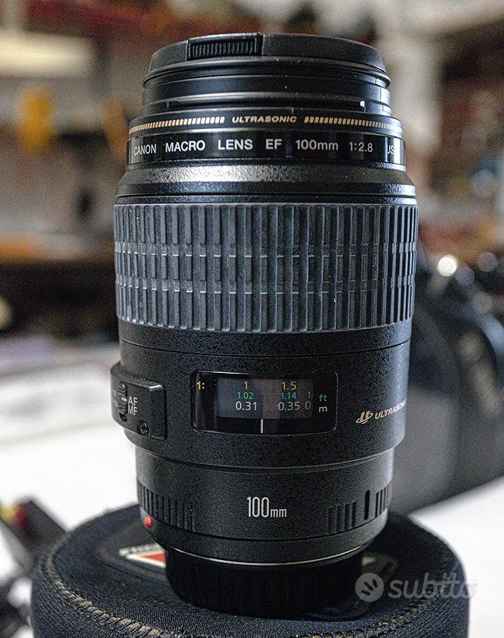 Canon EF 100mm f/2,8 L Macro IS USM Obiettivo Usato come