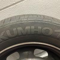 Gomme auto estive con cerchioni in ferro.