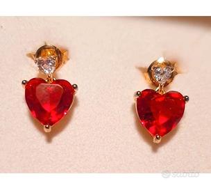 orecchini argento 925 e zirconi 