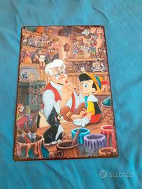 Arte Murale in Metallo Pinocchio Vintage Ufficiale