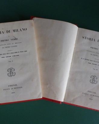 Storia di Milano di Pietro Verri 1851