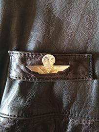 GIUBBINO PELLE AVIATORE  COLORE MARRONE