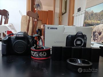 Canon 6d full frame + accessori + 5 batterie