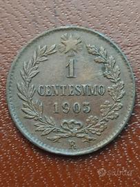 1 Centesimo 1903 Valore Moneta Regno D'Italia