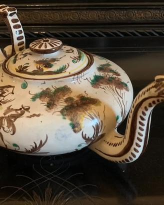 Teiera in maiolica dipinta a mano – Anni '50