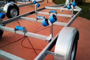 Carrello trasporto barche/gommoni 10q pronta cons