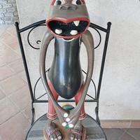 George Lilanga, scultura 63cm con autentica