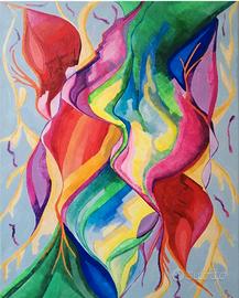 dipinto acrilico astratto 