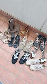 Lotto 9 paia di scarpe donna taglia 39