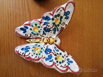 farfalla in ceramica di Caltagirone 