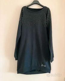 Abito donna in felpa nero Liu Jo