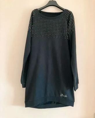 Abito donna in felpa nero Liu Jo