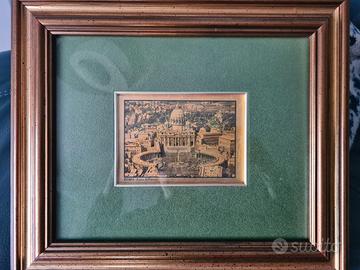 Quadro in lamina d'oro 