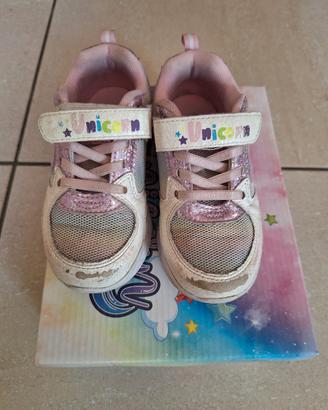 Scarpe bambina n.27 "Unicorns" con luci