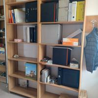 2 Librerie laminato noce chiaro 