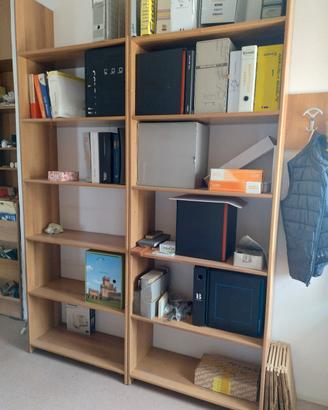 2 Librerie laminato noce chiaro 