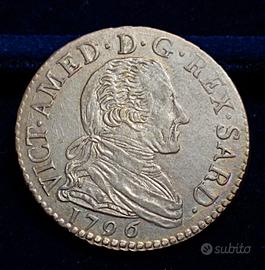Lira da 20 Soldi 1796 Regno di Sardegna 