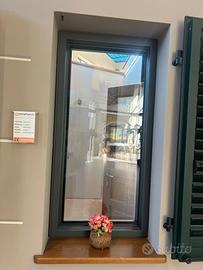 Finestra 1 anta Pvc Grigia bicolore
