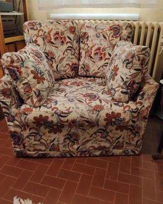 poltrona in tessuto a fiori h80 p85 L100