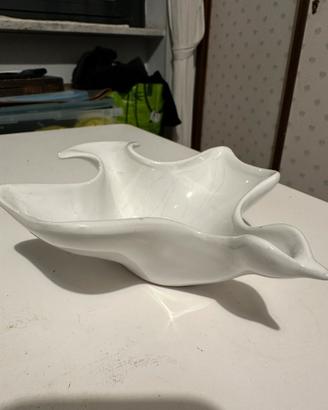 Porta oggetti bianco a forma di gabbiano