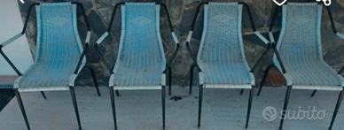 Sedie da giardino anni 70