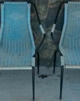 Sedie da giardino anni 70