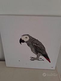 quadro 30cmx 30 cm disegnato a mano, cenerino