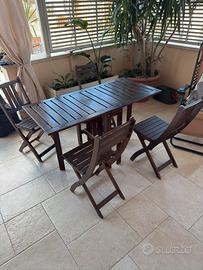 Set tavolo e 4 sedie ikea applaro