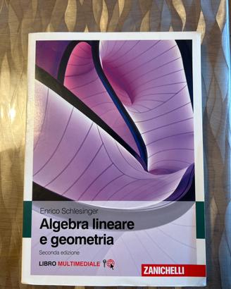 Libro algebra lineare Zanichelli