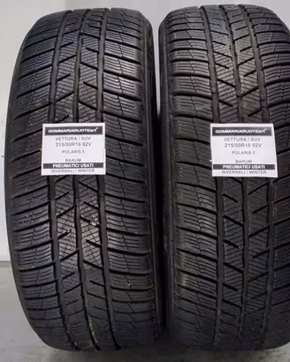 2 PNEUMATICI USATI 215/50R18 92V POLARIS5 BARUM GO