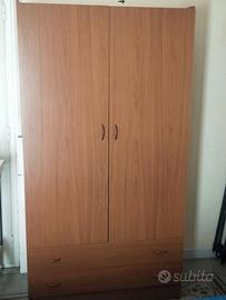 Armadio a 2 ante e cassetti