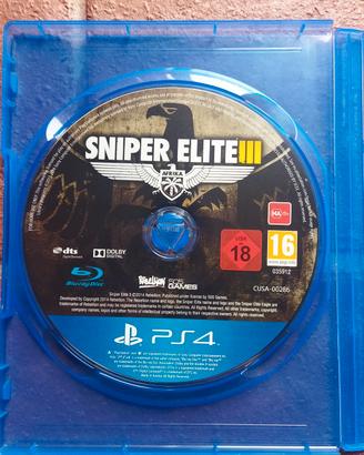 sniper elite 3 per ps4