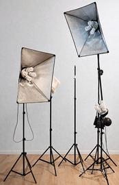  kit di illuminazione fotografica -stativi softbox