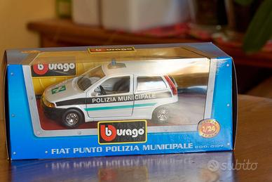Modellino Burago Fiat Punto Polizia Lombarda 1.24