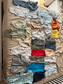 Lotto vestiti unisex mezza stagione 0-6 mesi