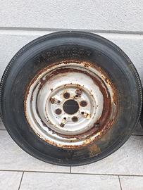 2 cerchi 13" Fiat 600 /850 con Firestone 520-13 