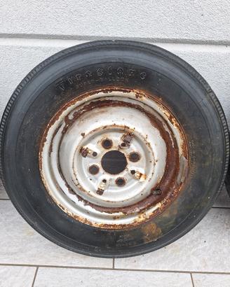 2 cerchi 13" Fiat 600 /850 con Firestone 520-13 