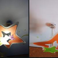 lampadario cameretta a forma di stella