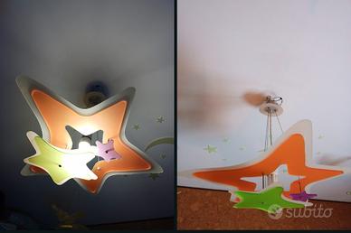 lampadario cameretta a forma di stella