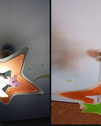 lampadario cameretta a forma di stella