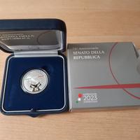 senato medaglia commemorativa da 5 euro
