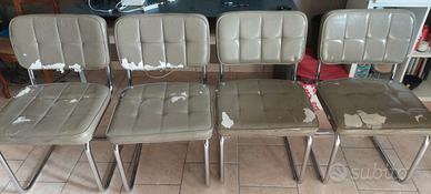 4 sedie da rivestire