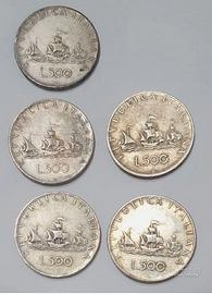500 lire argento Monete lire italiane