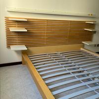 Letto matrimoniale con testiera Mandal Ikea